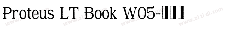 Proteus LT Book W05字体转换